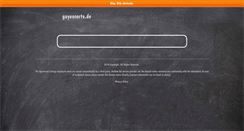 Desktop Screenshot of gayescorts.de